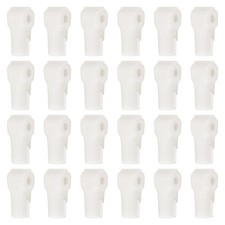 7 mm Stop Peg Lock 50 Pcs Pegboard Hooks Anti Sweep Theft Locks for Retail White