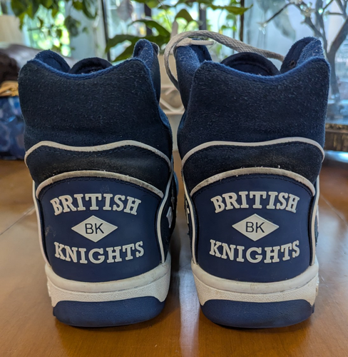 British Knights Control High Dymacel Size Men’s 12 Navy Blue Suede Leather - Picture 4 of 6