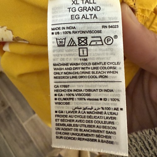 Old Navy Shift Dress XL Yellow Floral Sleeveless Colorful - Picture 10 of 11