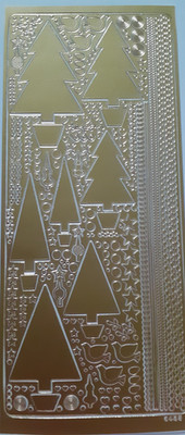 MODERNE SCHLICHTE GOLD CHRISTBAUMBORDÜREN STERNE KREISE ABZIEHBARE AUFKLEBER