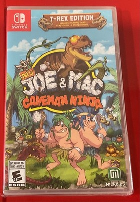 Nintendo - New Joe & Mac Caveman Ninja T-Rex Edition - Brand New & Sealed
