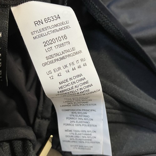 Lauren Ralph Lauren Badeanzug Damen Gr. 12 schwarz gerafft Einteiler mit Bügel - Bild 8 von 10