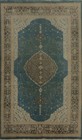 Blue Oushak Oriental Area Rug 5x8 Egyptian Handmade Decorative Border Details