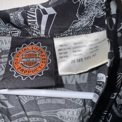 Unisex 100% Silk Harley Davidson One-size Lounge-Bath Robe - Picture 3 of 5