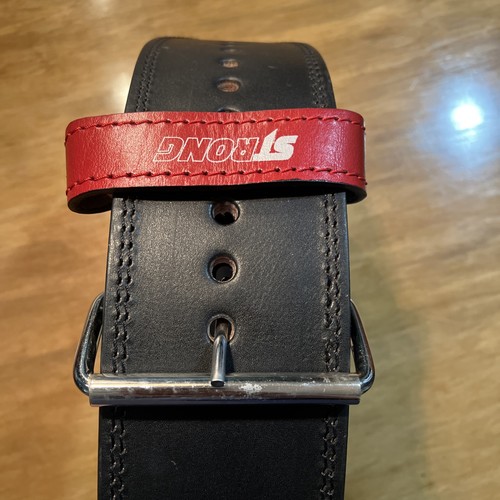 STrong Weightlifting Leather Belt 42- 51” Belt Buckle - Picture 11 of 18