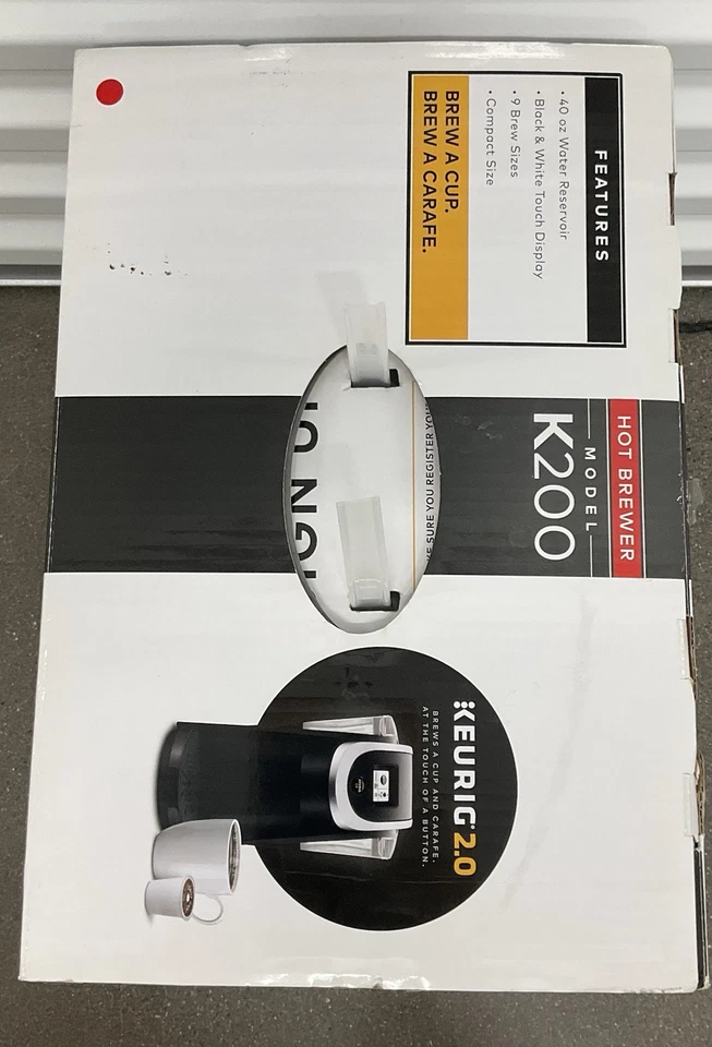 Keurig K200 HOT 2.0 Plus Series K-Cup Pod Coffee Maker, BLACK Brand New - Image 4 of 4