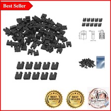 100PCS Black 2.54mm PCB Jumper Caps for Circuit Boards Projects