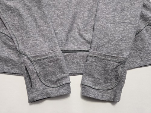Lululemon Women's 8 Jacket Full Zip Mock Neck Fitted Gray Jacket Long Sleeve - Picture 21 of 22