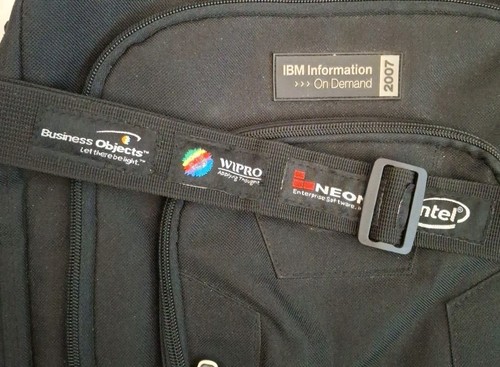 IBM Computer Shoulder Tote Bag Canvas - Picture 3 of 4