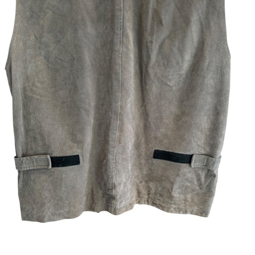 Gilet uomo M. Julian Wilsons Leather Experts L grigio scamosciato utility multitasche - Foto 8 di 16