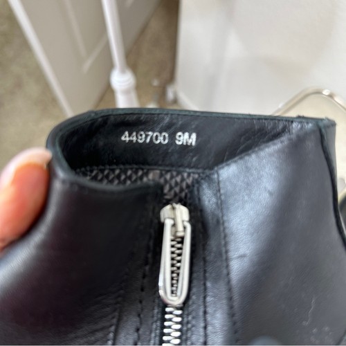 Aquatalia schwarze Leder-Stiefeletten Reißverschluss Größe 9 gebraucht, in einwandfreiem Zustand Damen - Bild 10 von 10