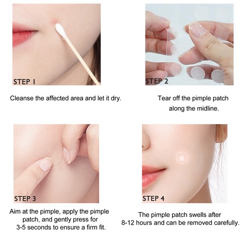 24pcs Hydrocolloid Pimple Healing Patches Reduce Swelling Round Shaped Pimp GS - Picture 9 of 12