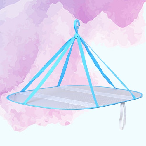 Portable Rack Clothes Basket for Laundry Foldable Drying Mesh Hanging Dryer - Picture 4 of 12