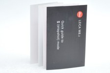 Leica M8 Original Quick Guide Manual small pamphlet size 