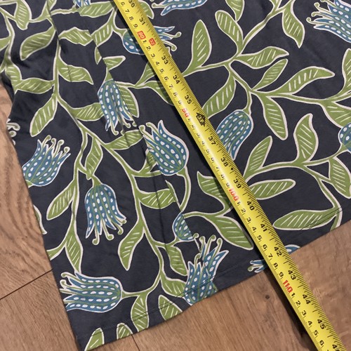 Gudrun Sjödén Midikleid Blumen Langarm grün blau Stretch Gr. M Taschen - Bild 6 von 7