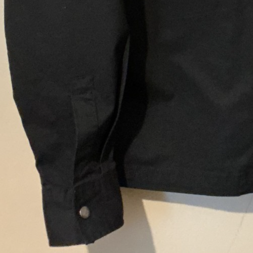 H&M Mens Twill Overshirt Jacket Collar Zip Front Pockets M BNWT RRP £36.98 Black - Picture 3 of 6