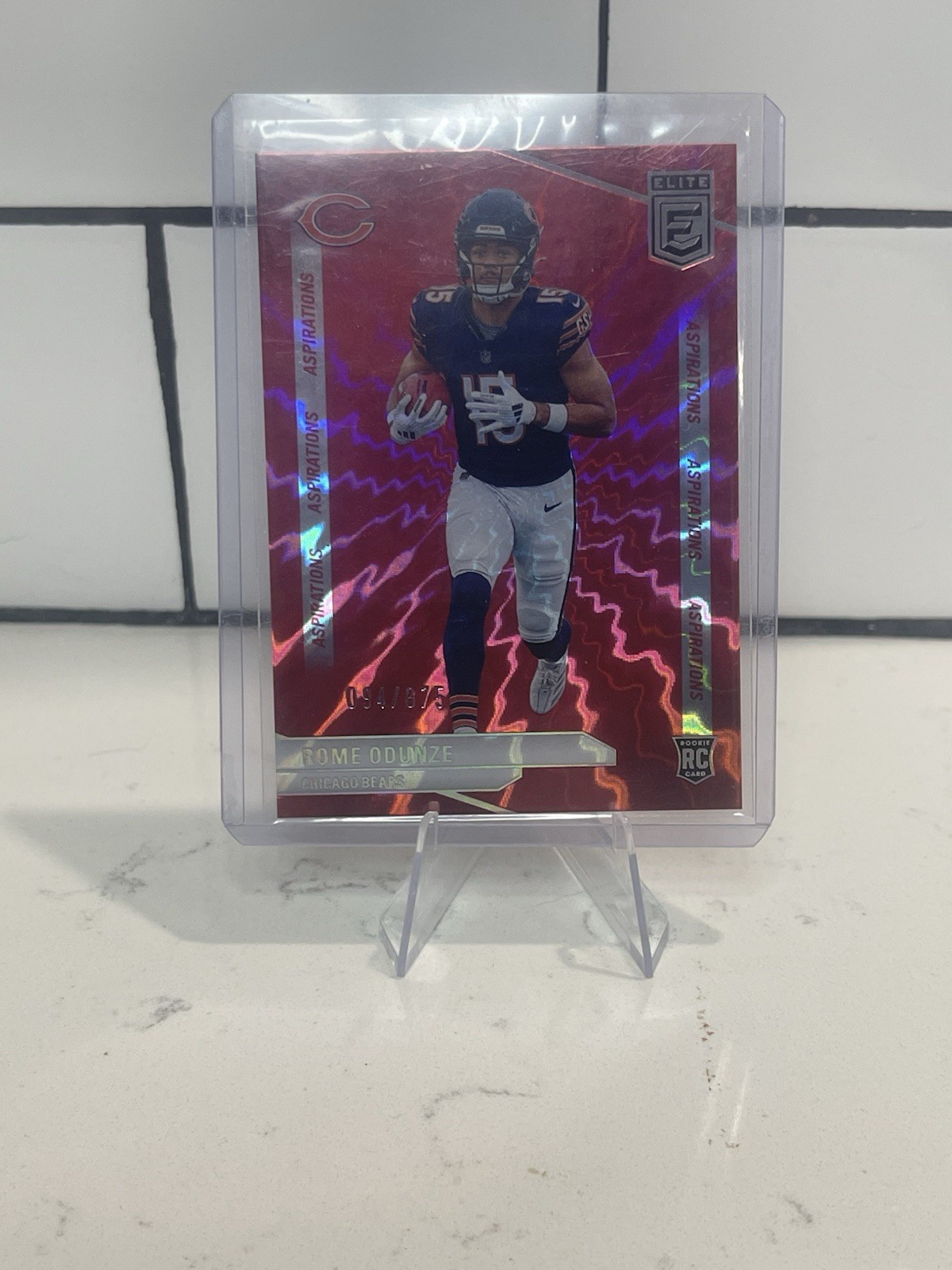 2024 Panini Donruss Elite - Rookies Rome Odunze #103 Aspirations Red /875 RC 🔥