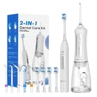 Sonic Electric Toothbrush and Water Flosser Combo, Rechargeable 2000mAh Tooth...