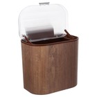  Wall-mounted Flip-top Trash Can Kitchen Cabinet Compost with Lid