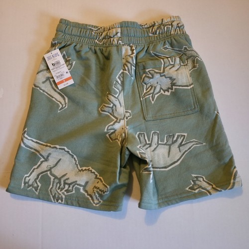 365 Kids From Garanimals Dinosaur Fleece Print Short Light Green KIDS Size 8 - Picture 3 of 8