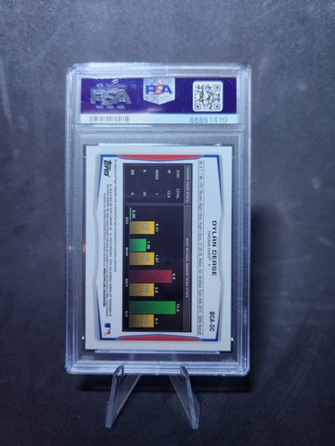 2014 Bowman Chrome Draft Pick  DYLAN CEASE AUTO - Refractor PSA 9 on-card 🔥  - Picture 9 of 9