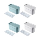 4 stücke Wand Plastiktasche Aufbewahrungsbox Kein Stanzen Einkaufstasche