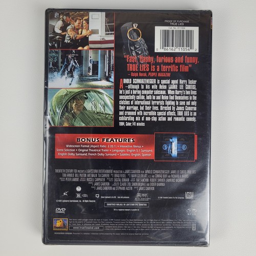 True Lies DVD 1999 Arnold Schwarzenegger Jamie Lee Curtis Action Sealed - Picture 2 of 3