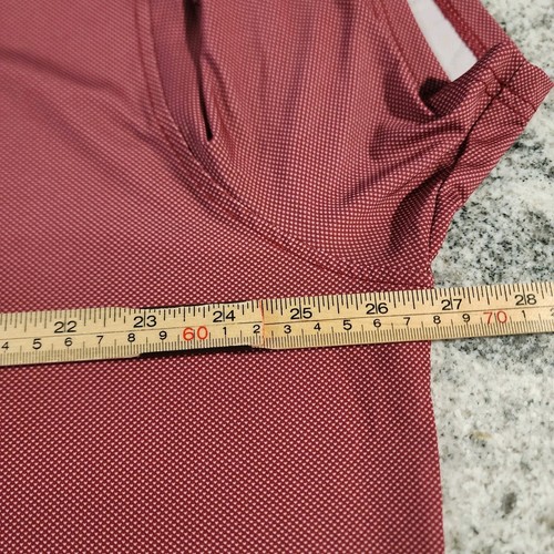 ROBERT GRAHAM CLUBHOUSE GOLF POLO MENS 2XL XXL BURGON MAROON NEW WITH TAGS $110 - Picture 10 of 12