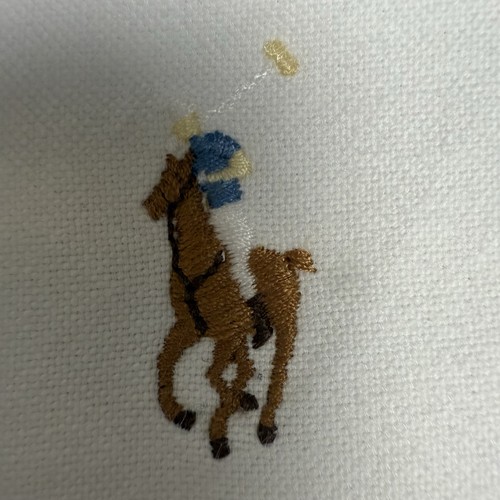 Camisa de vestir Ralph Lauren Yarmouth Oxford para hombre 16/33 blanca carne pony abotonada - Imagen 4 de 8