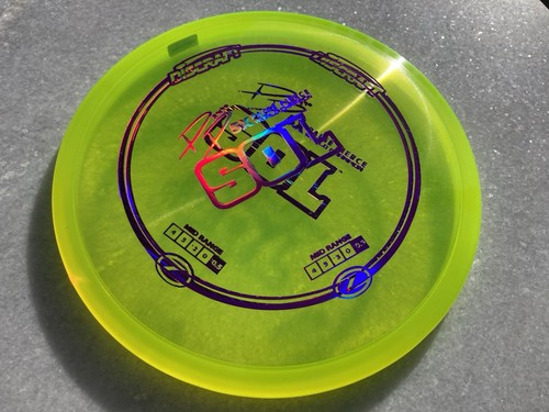 5X Paige Pierce Sol-Day Glow Yellow w Purple Lasers Double Stamps - Picture 3 of 6