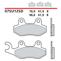 Brembo Hintere BREMSBELAGE-KIT FUR Triumph Speed Twin 1200 19-21-COD.07SU12SD