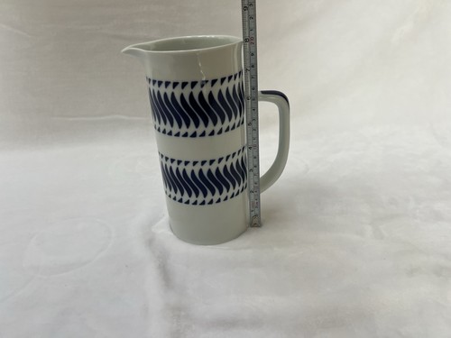 NUEVO Sargadelos España Porcelana Crema, Jarra de Leche Jarra, Blanco Azul T Azul 8 pulgadas - Imagen 9 de 9