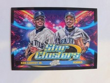 2025 Topps Cosmic 8/10 BLACK Strar Cluster Ken Griffey JR & Ichiro MARINERS