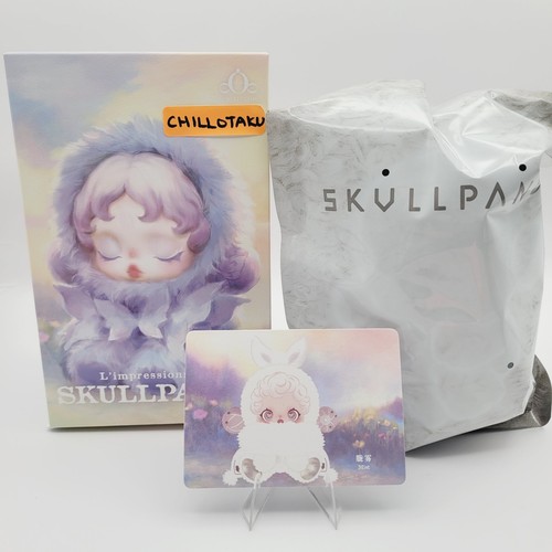 AUTHENTIC POP MART Skullpanda L'impressionnisme Series Plush Doll Pendant - MIST - Picture 2 of 6