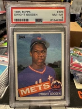 1985 Topps - Dwight Gooden #620 (RC) graded PSA 8 Rookie Mets Baseball