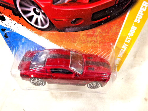 2011 Hot Wheels #3 New Models 3/50 '10 FORD SHELBY GT-500 SUPER SNAKE Red w/10Sp - Picture 3 of 5