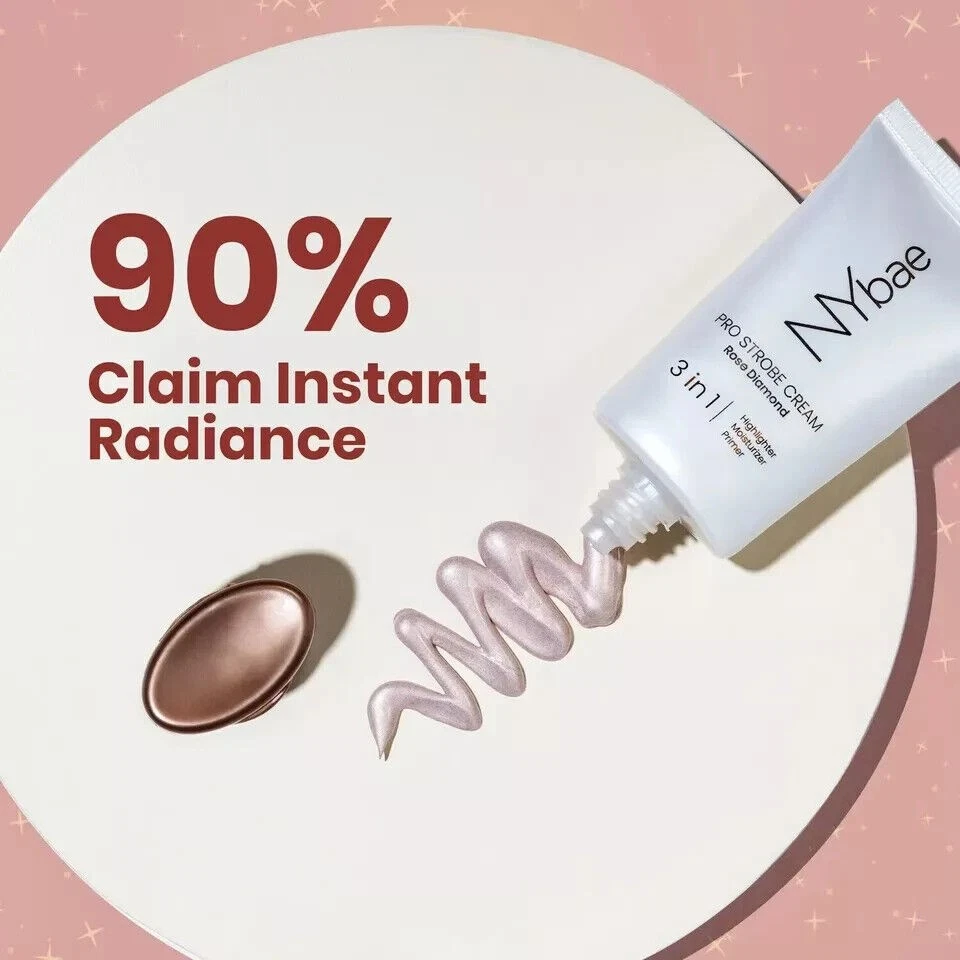 NY Bae PRO Strobe Cream Rose Diamond 30g Primer + Highlighter + Moisturizer