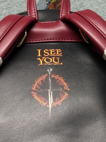 NEW The Lord of the Rings Loungefly Mini Backpack Sauron Lenticular Exclusive - Picture 8 of 10