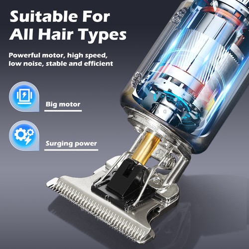 T9 Black Dragon Phoenix Men Hairs Cutting Machine Beard Trimmer Razor Shaver US - Picture 2 of 11