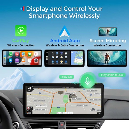for BMW X1 E84 Car Screen Stereo Carplay Retrofit 12.3'' TouchScreen 4G 64G USB - Picture 20 of 22