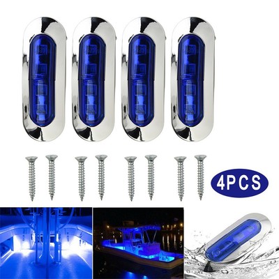 4 PIÈCES LUMIÈRES de courtoisie marine/bateau cabine pont passerelle