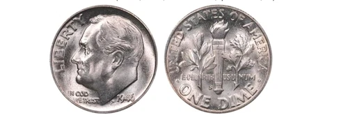1946-S Roosevelt Dime 90% Silver AU/BU  😊