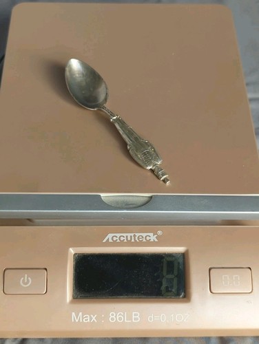 Antique Watson Sterling Silver Soldier Handle Demitasse Spoon 8 grams - Picture 10 of 10