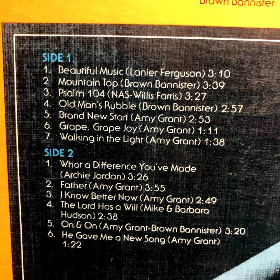 Amy Grant Self Titled S/t Debut 1st LP Christian pop Vg - Image 3 of 4