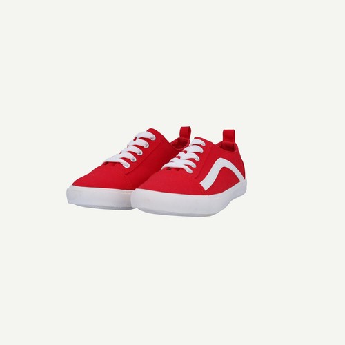 Dune London Womens Red Canvas Flat Lace up Shoes Size EU 38 UK 5 - Picture 3 of 15