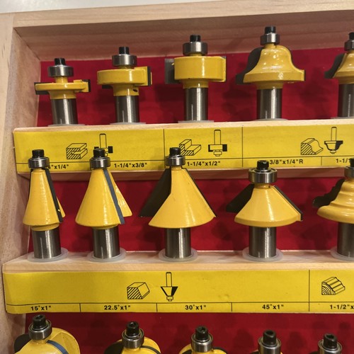 70 Bit Professional C3 Carbide Router Bit Set - 1/2" Shank - Yonico 17702 - Picture 5 of 18