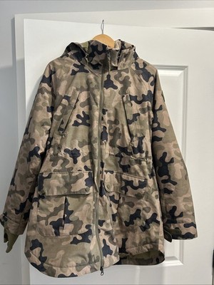  Burton Prowess Snowboard/Ski Jacket XL Camo Living Lining Sherpa Hooded