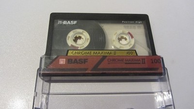 1x BASF CHROME MAXIMA II 100 Min. von 1991 GUTER ZUSTAND Type 2 CrO2