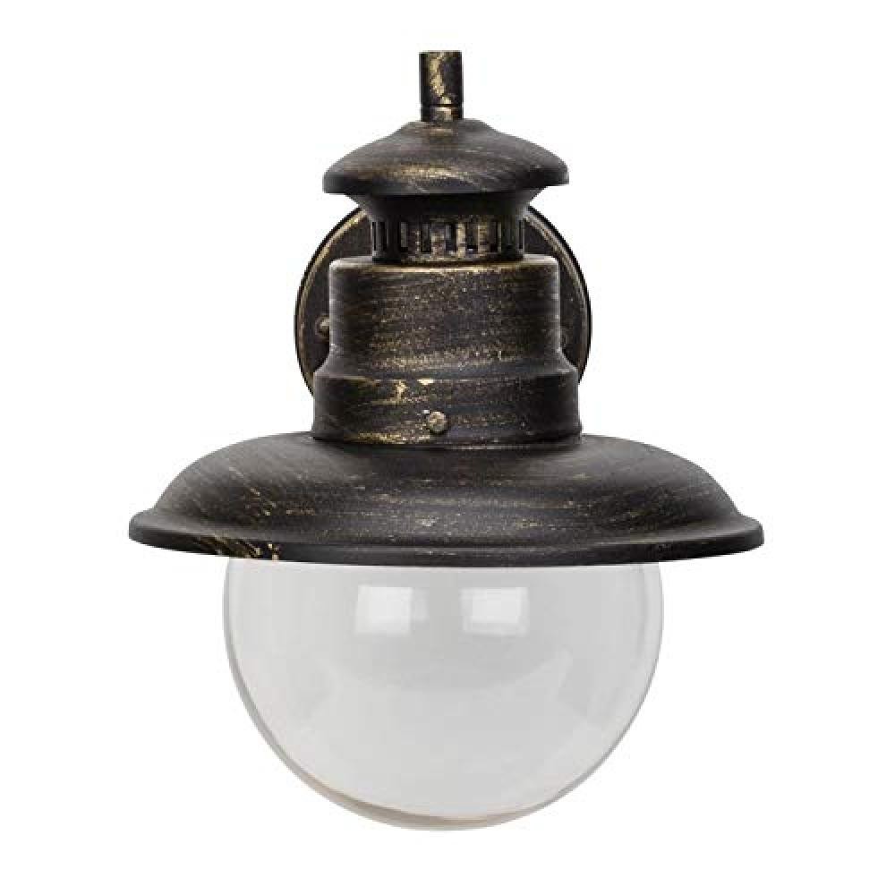 Brilliant Artu 96128/86 Lampada da Parete Esterna E27 Nero Oro NUOVO