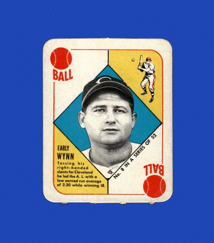 1951 Topps Red Backs Set-Break #  8 Early Wynn VG-VGEX (crease) *GMCARDS*